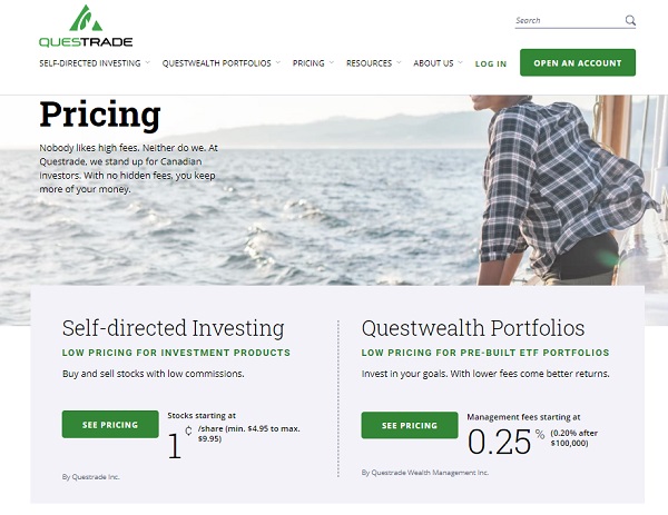 Questrade self directed investing account. 