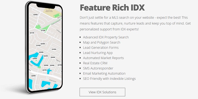 IDX real esatate website features