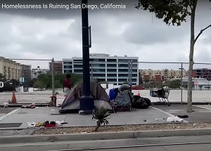 San Diego homeless encampments threaten neighborhoods.