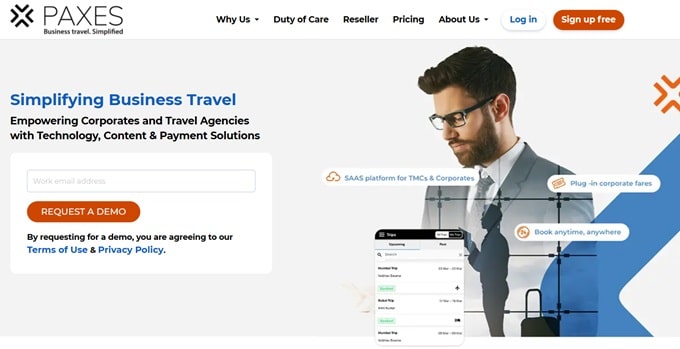 Paxes. Corporate travel management software for travel agencies and corporate travel managers.
