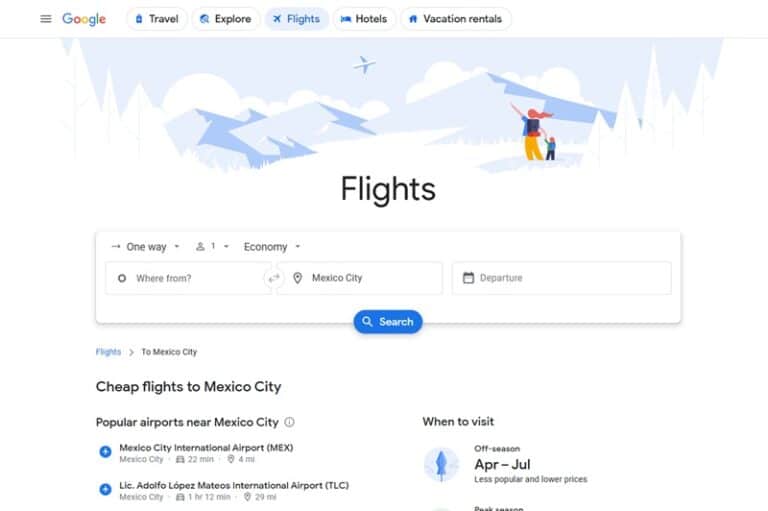 Google Travel Portal